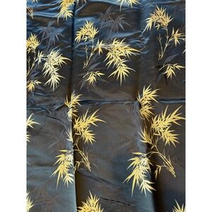 Vintage Hung Hsing H.K. Bamboo Fabric (READ)‎ Black Gold Exquisite Double sided